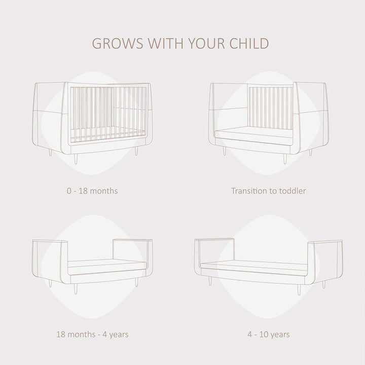 SnuzKot 2 Piece Nursery Furniture Set - The Natural Edit - Ebony-Nursery Sets-Ebony-No Mattress | Natural Baby Shower