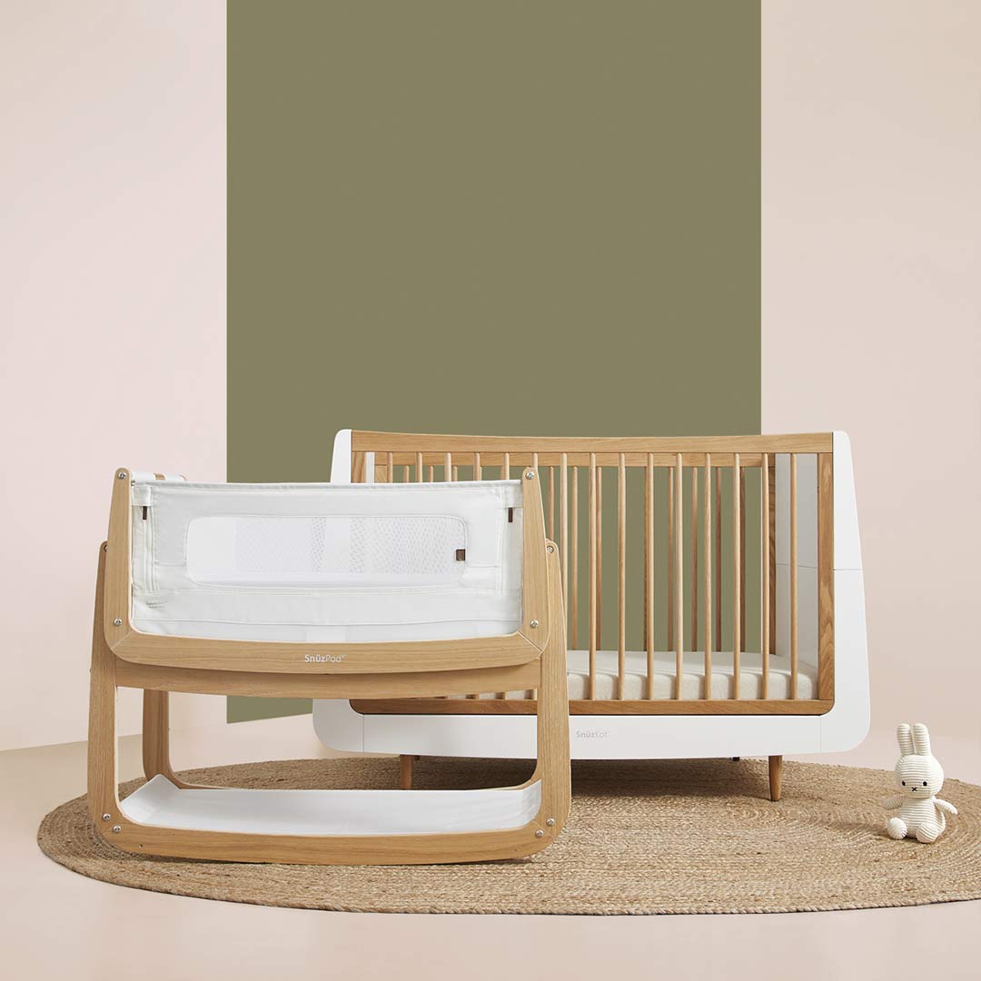 Snuzkot Cot Bed - The Natural Edit - Oak-Cot Beds-Oak- | Natural Baby Shower