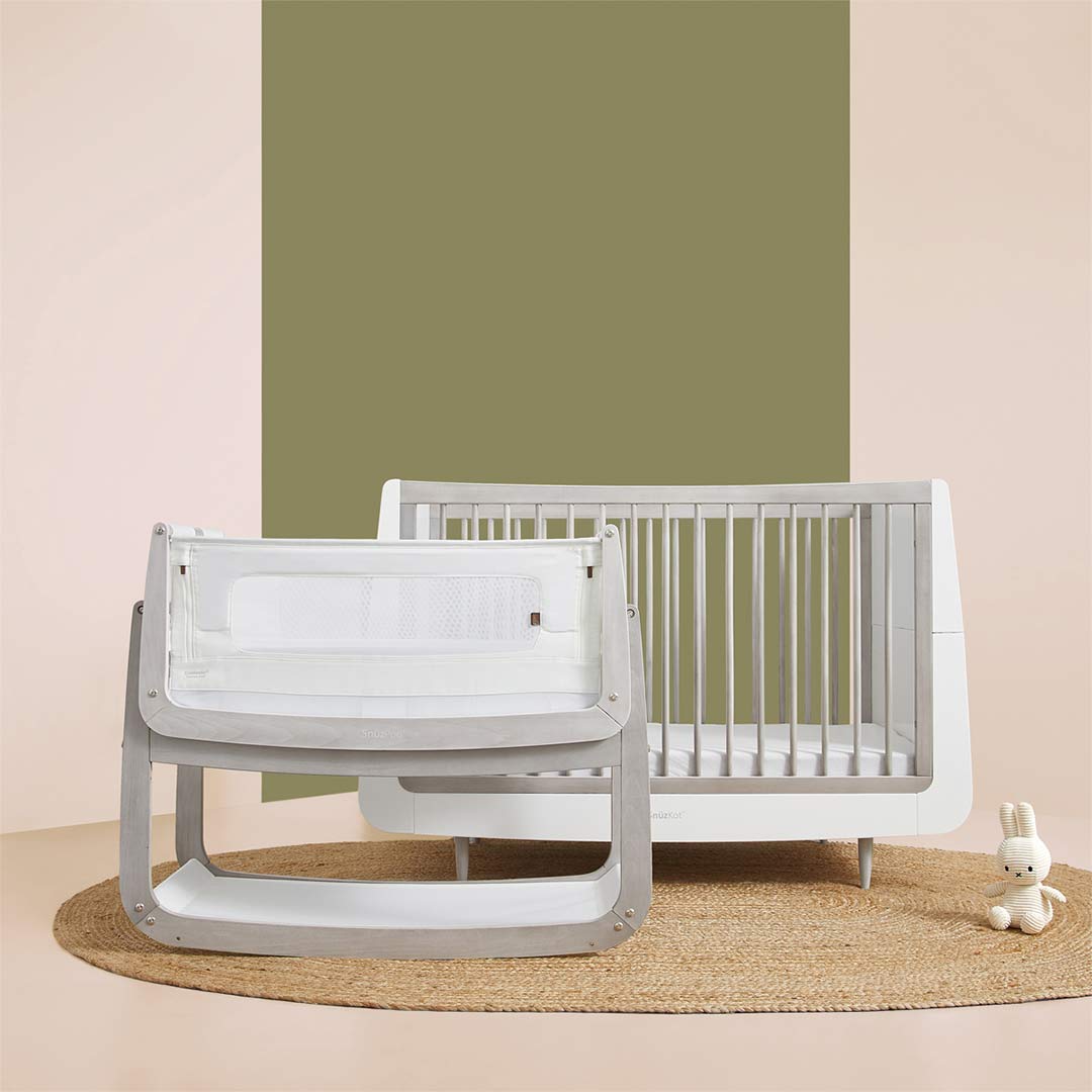 Snuzpod 4 Bedside Crib - The Natural Edit - Silver Birch-Cribs-Silver Birch- | Natural Baby Shower