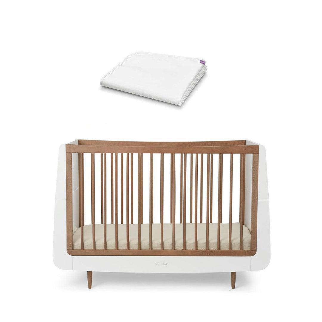 SnuzKot Cot Bed - The Natural Edit - Walnut-Cot Beds-Walnut-Without Mattress | Natural Baby Shower
