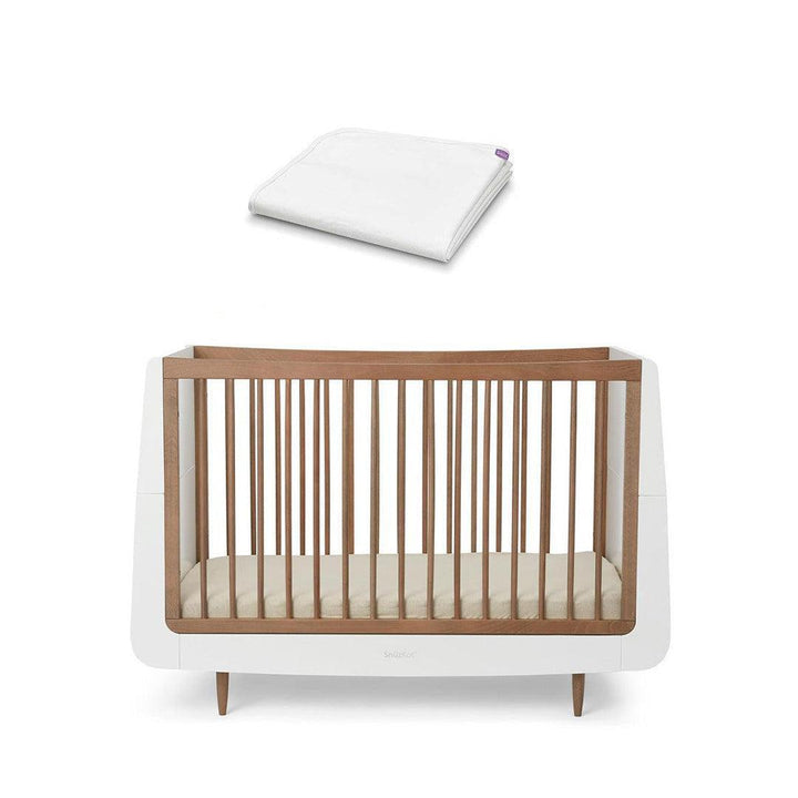 SnuzKot Cot Bed - The Natural Edit - Walnut-Cot Beds-Walnut-Without Mattress | Natural Baby Shower