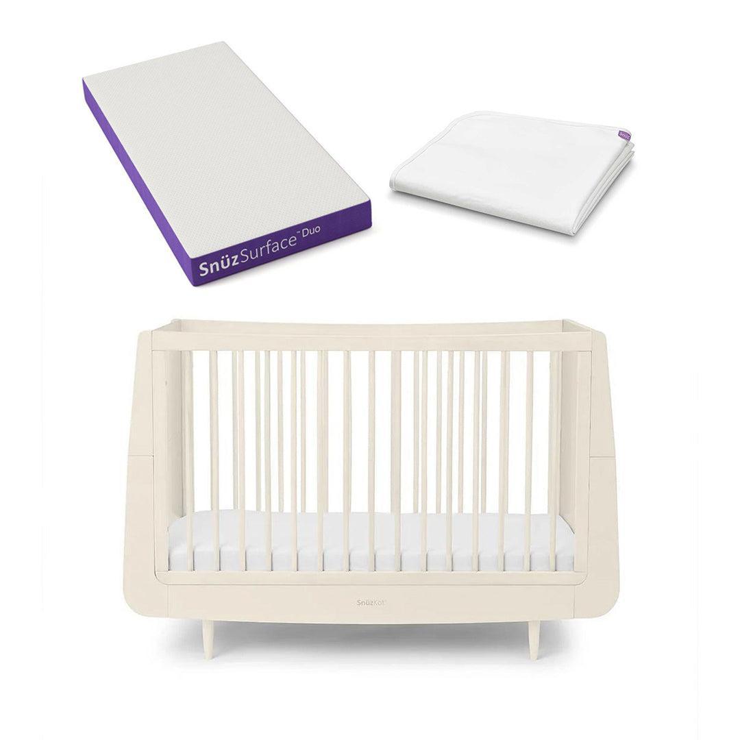 SnuzKot Skandi Cot Bed - Cashmere-Cot Beds-Cashmere-Without Mattress | Natural Baby Shower