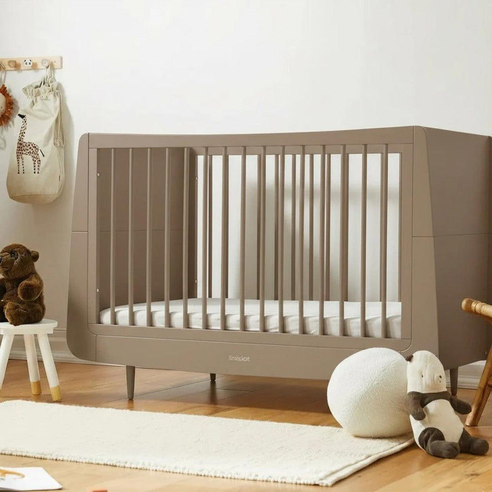 SnuzKot Skandi Cot Bed - Mocha-Cot Beds-Mocha-One Size | Natural Baby Shower