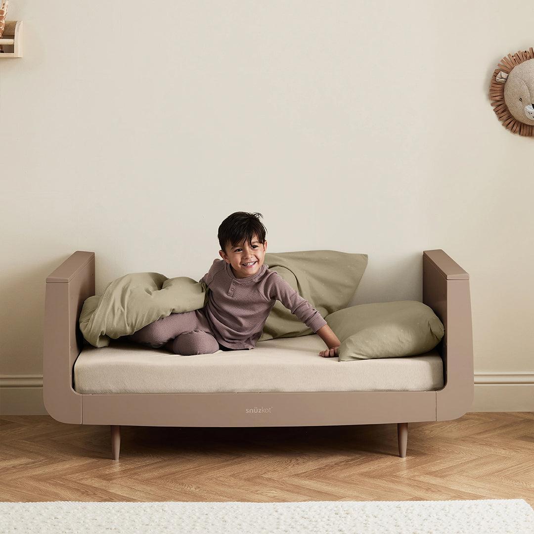 SnuzKot Skandi Cot Bed - Mocha-Cot Beds-Mocha-One Size | Natural Baby Shower