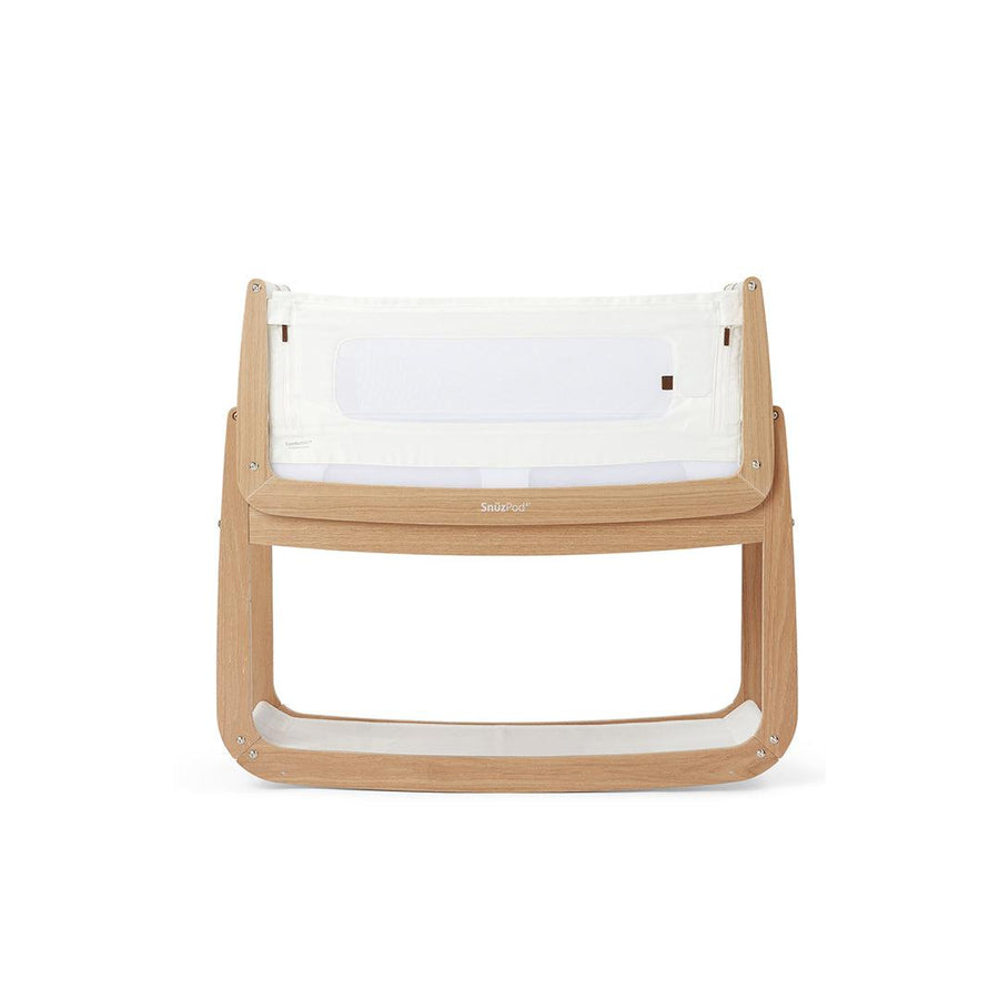 Snuzpod 4 Bedside Crib - The Natural Edit - Oak-Cribs-Oak- | Natural Baby Shower