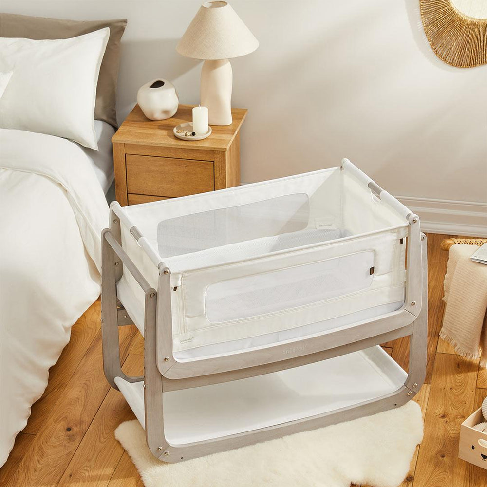 Snuzpod 4 Bedside Crib - The Natural Edit - Silver Birch-Cribs-Silver Birch- | Natural Baby Shower