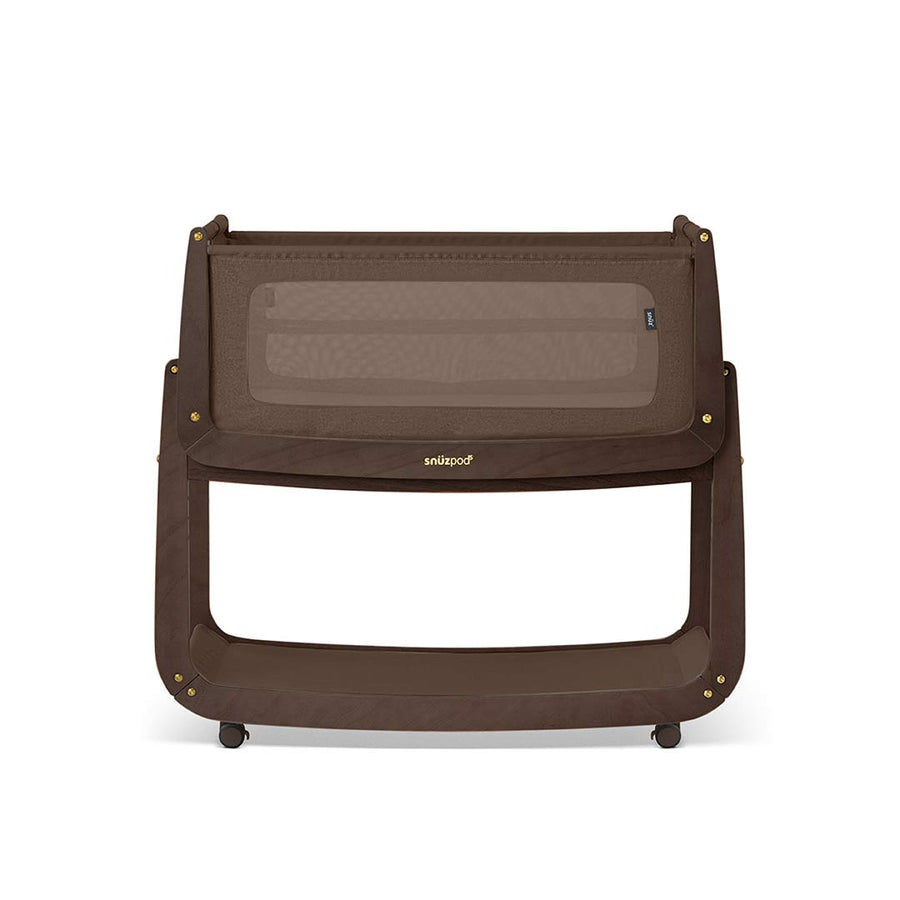 SnuzPod 5 Bedside Crib - Chocolate-Bedside Cribs-Chocolate-Crib | Natural Baby Shower