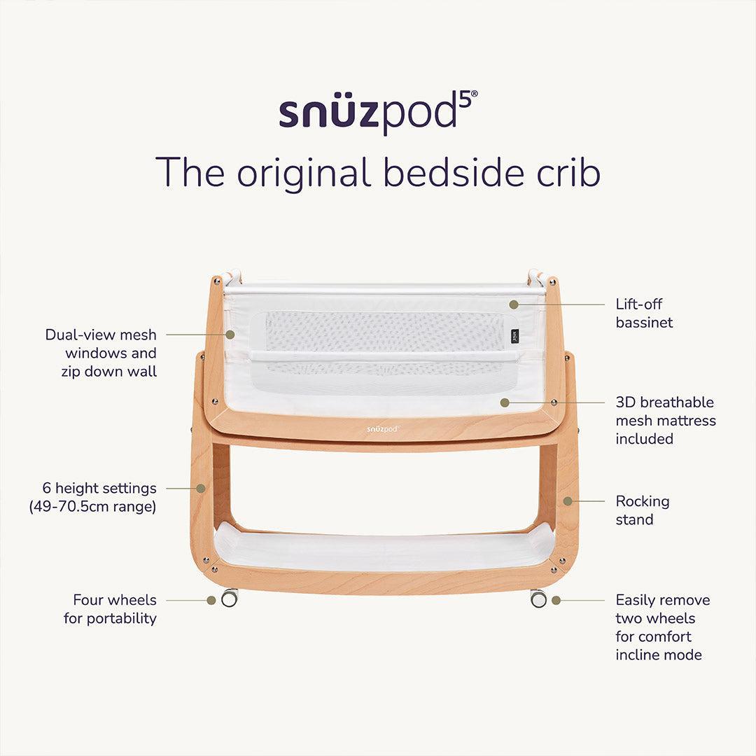 snuzpod-5-bedside-crib-terracotta-moses-baskets-cribs