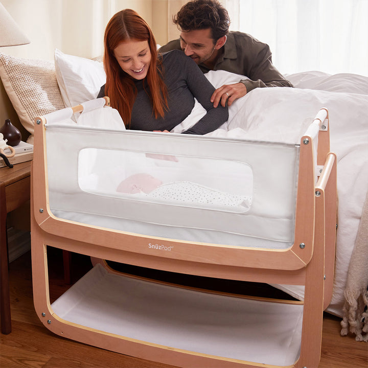 SnuzPod4 Bedside Crib Starter Bundle - Natural