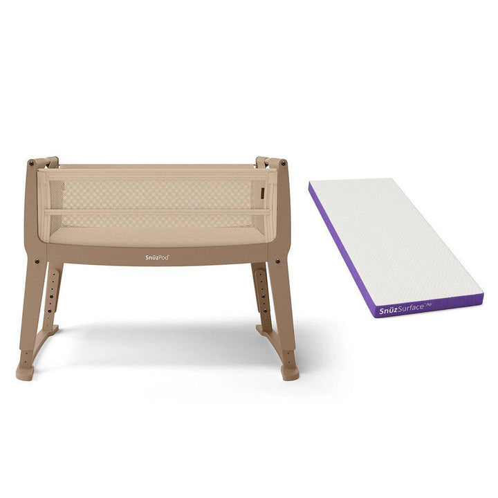 SnuzPod Studio Bedside Crib - Milan-Bedside Cribs-Milan-SnuzSurface Air Crib Mattress | Natural Baby Shower