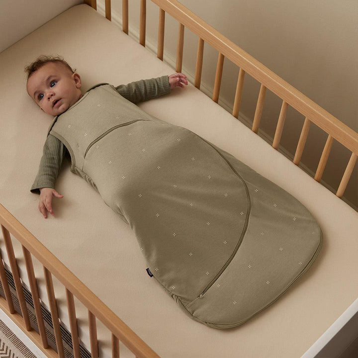 SnuzPouch Sleeping Bag 1.0 TOG - Sage Cross-Sleeping Bags-Sage Cross-0-6m | Natural Baby Shower