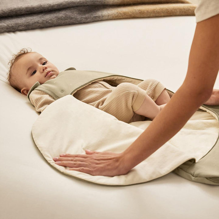 SnuzPouch Sleeping Bag 1.0 TOG - Sage Cross-Sleeping Bags-Sage Cross-0-6m | Natural Baby Shower