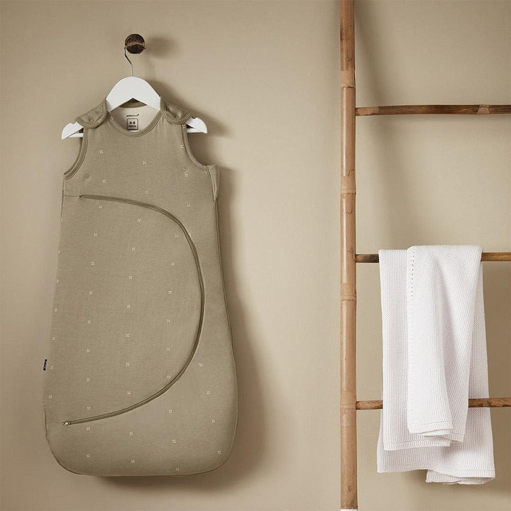 SnuzPouch Sleeping Bag 1.0 TOG - Sage Cross-Sleeping Bags-Sage Cross-0-6m | Natural Baby Shower