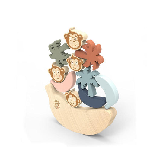 Speedy Monkey Balance Game-Stacking Toys- | Natural Baby Shower
