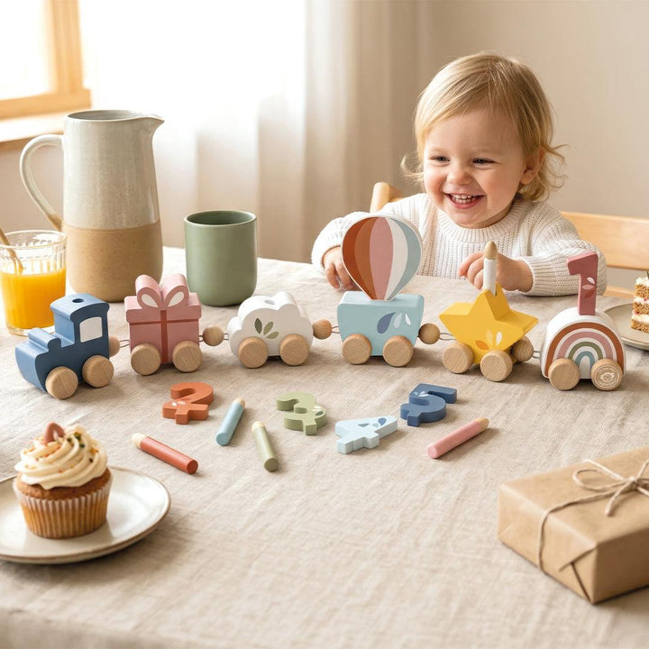 Speedy Monkey Birthday Train-Pull-Alongs- | Natural Baby Shower