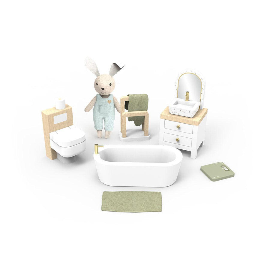 Speedy Monkey Doll House Bathroom + 1 Character-Role Play- | Natural Baby Shower