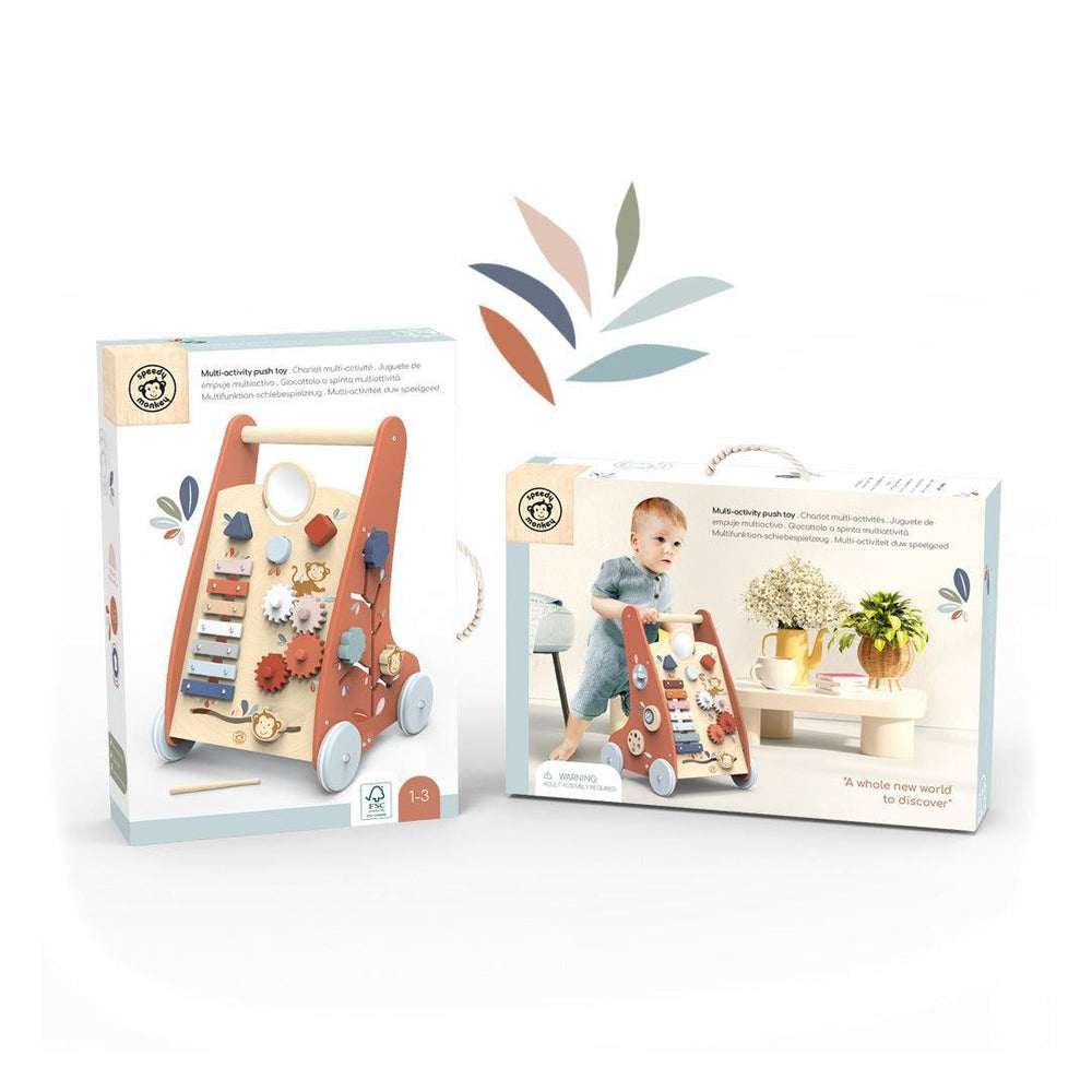 Speedy Monkey Multi Activity Walker-Ride-on Toys- | Natural Baby Shower
