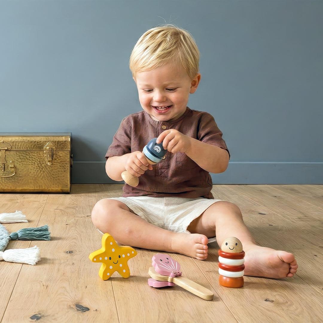 Speedy Monkey Ocean Musical Set (4pcs)-Musical Instruments- | Natural Baby Shower