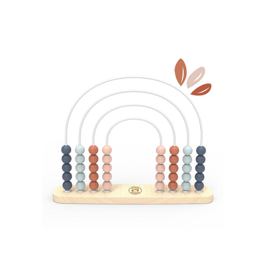 Speedy Monkey Rainbow Abacus-Stacking Toys- | Natural Baby Shower