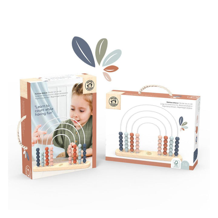 Speedy Monkey Rainbow Abacus-Stacking Toys- | Natural Baby Shower