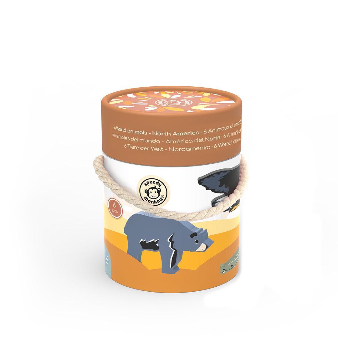 Speedy Monkey World Animals - North America-Role Play- | Natural Baby Shower