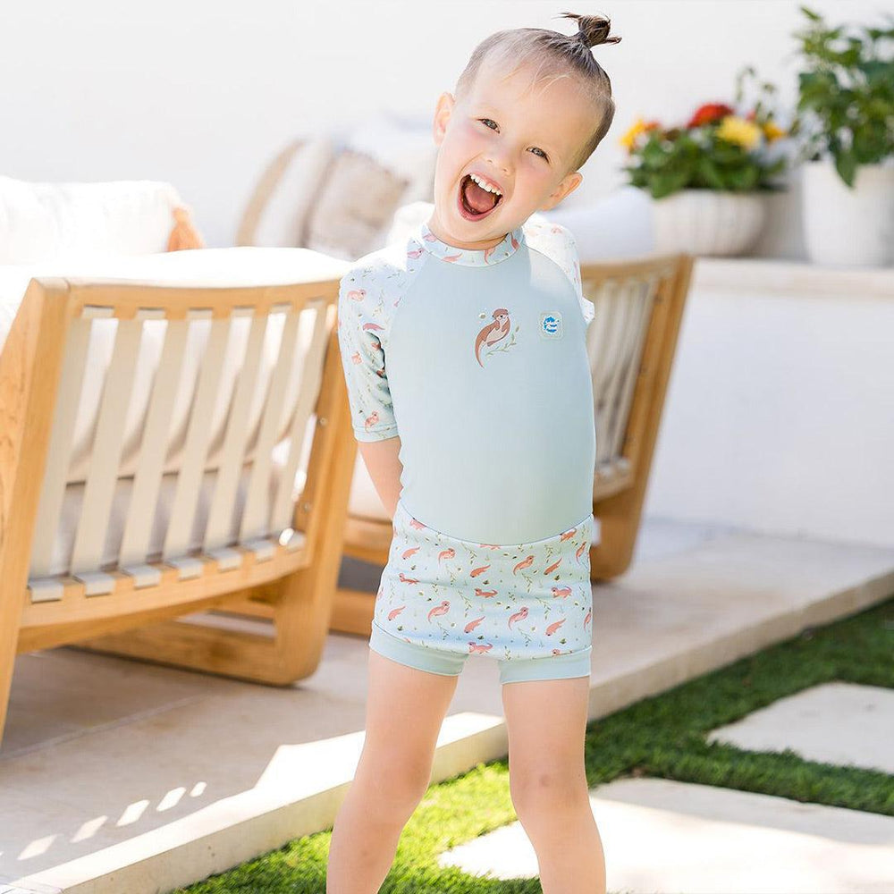Splash About Happy Nappy Sunsuit - Playful Otters-swimsuits-Playful Otters-3-8m | Natural Baby Shower
