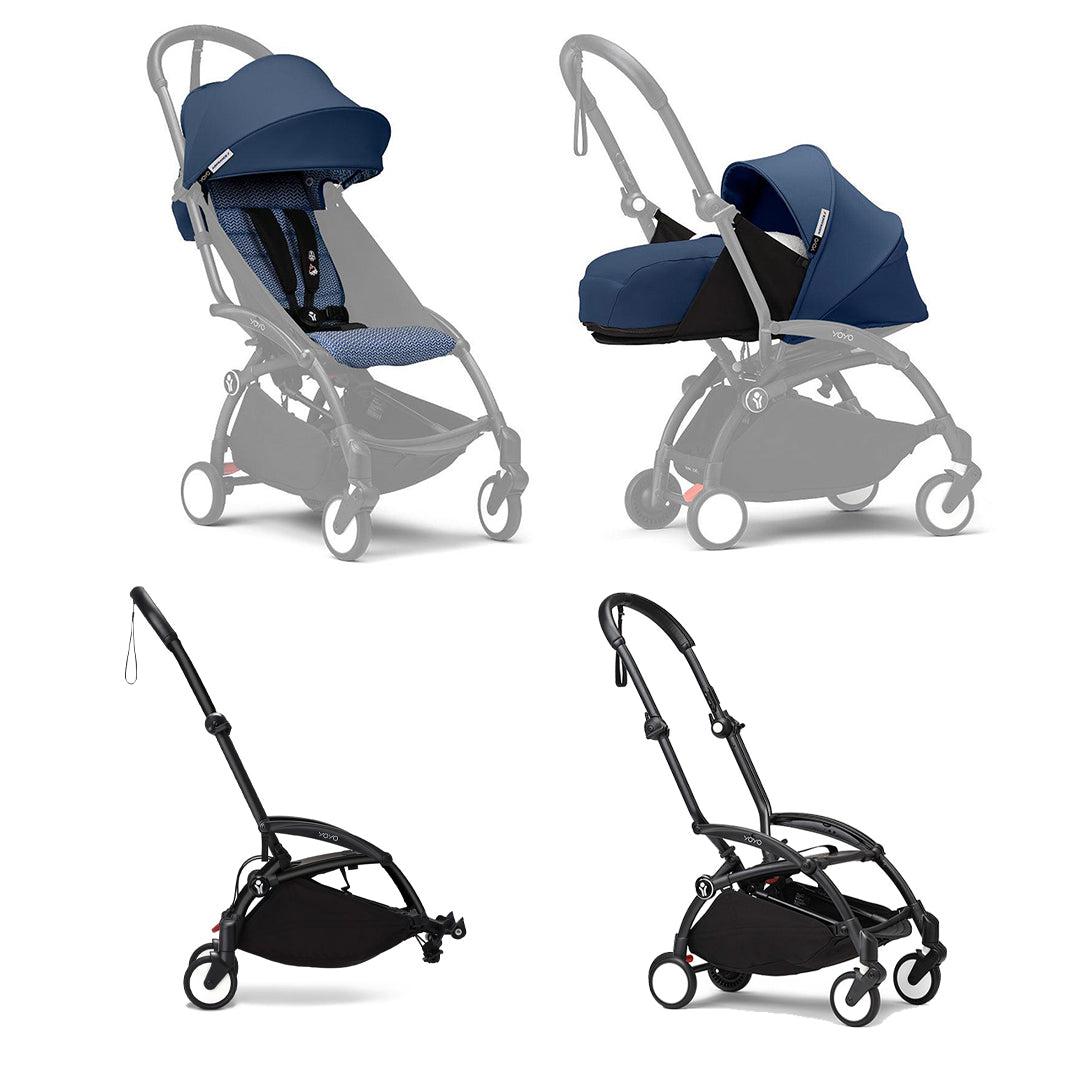 blue stokke stroller Stokke® YOYO3 Stroller for Siblings