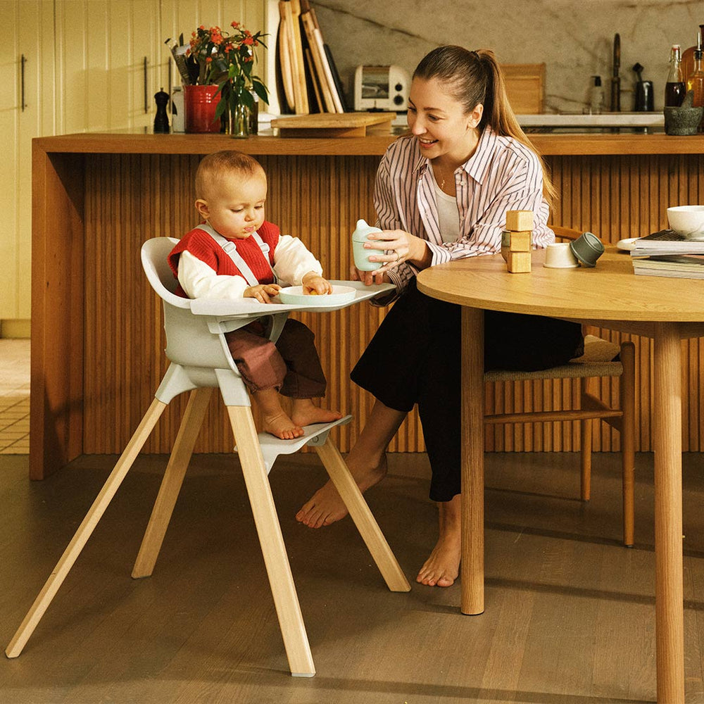 Stokke Clikk Highchair - White-Highchairs- | Natural Baby Shower