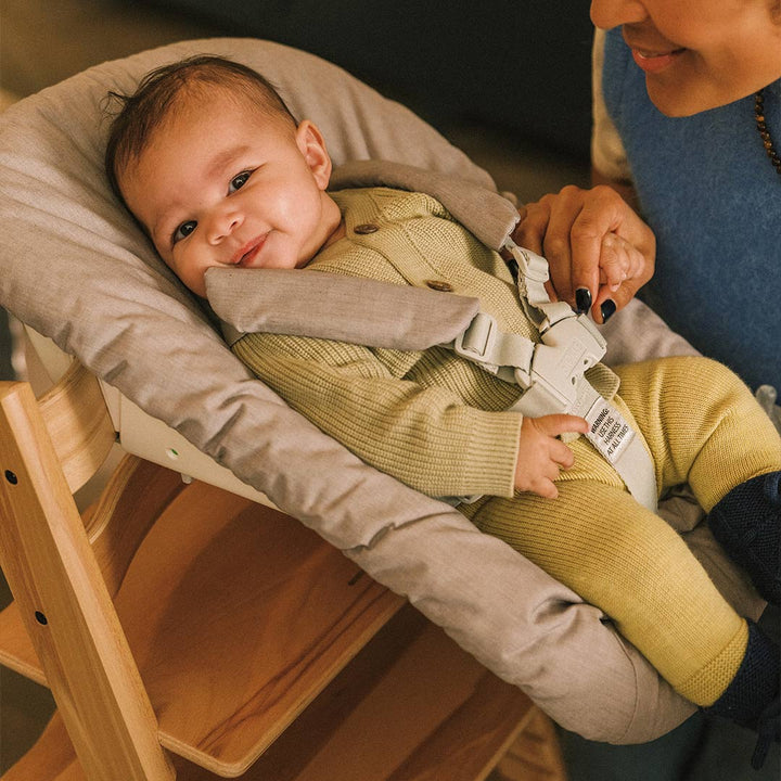 Stokke Tripp Trapp Highchair + Newborn Set-Highchairs-Black-Grey | Natural Baby Shower