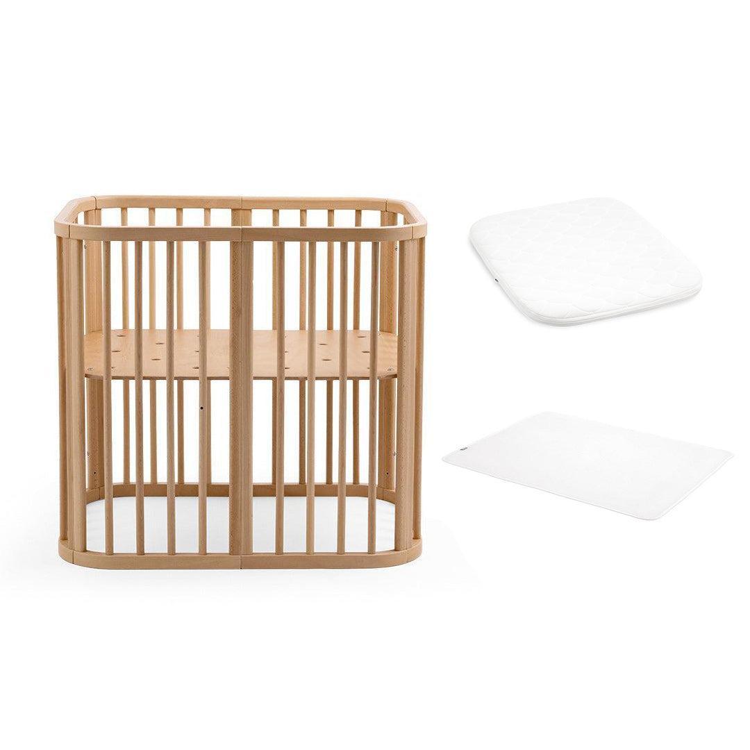 Stokke® Nighti Mini Bundle-Cot Beds-Natural- | Natural Baby Shower