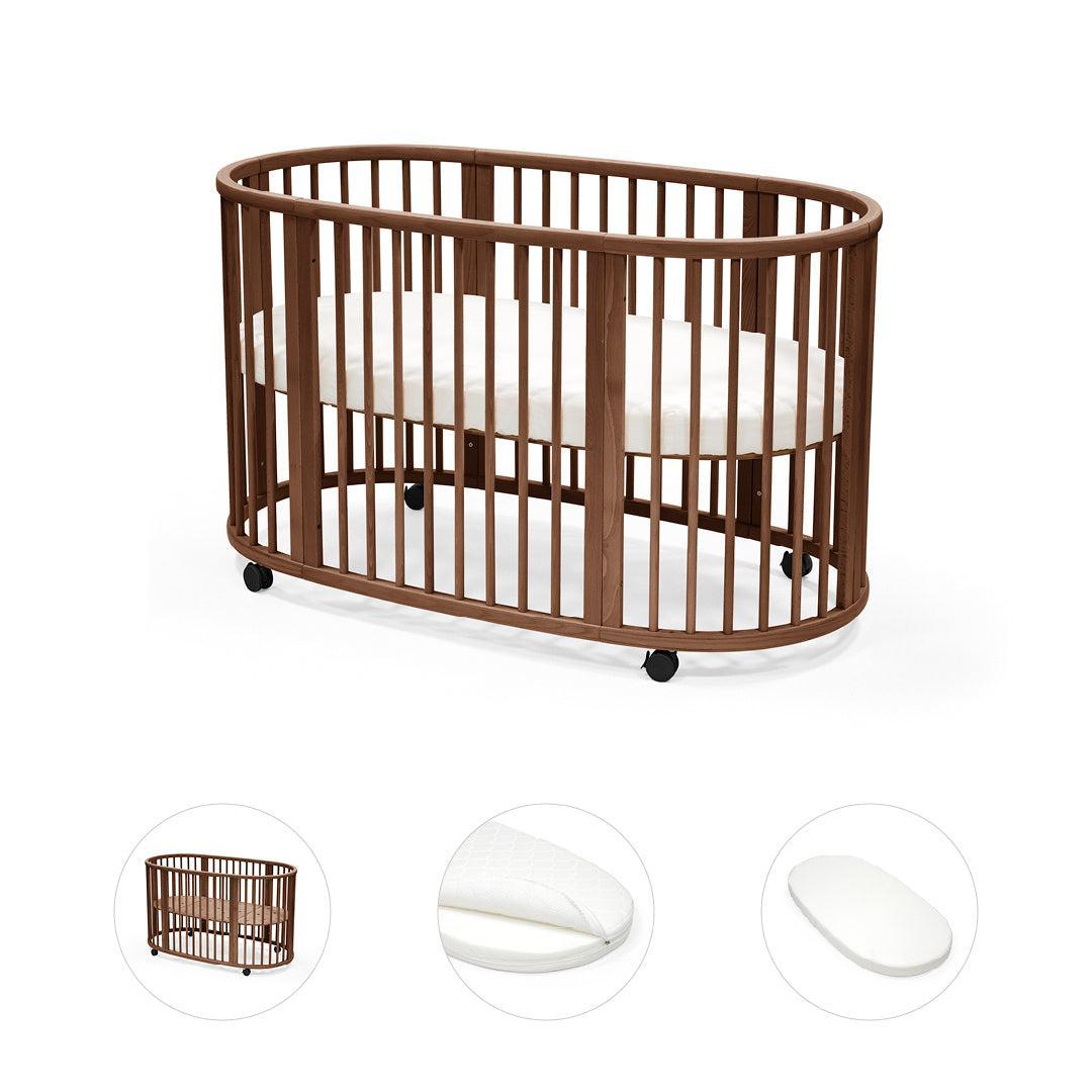 Stokke Sleepi Bed Bundle-Cot Beds-Warm Brown- | Natural Baby Shower