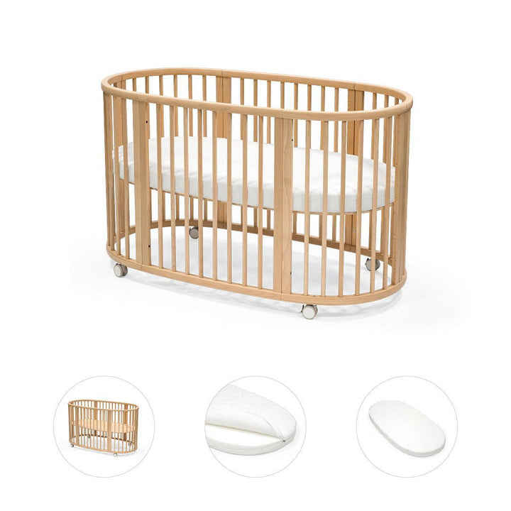 Stokke Sleepi Bed Bundle-Cot Beds-Warm Brown- | Natural Baby Shower