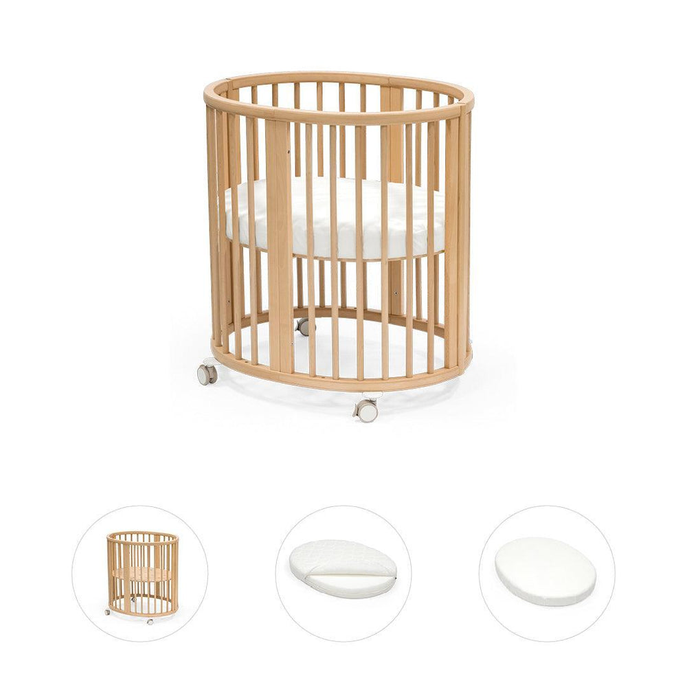 Stokke Sleepi Mini Bundle-Cot Beds-Warm Brown- | Natural Baby Shower