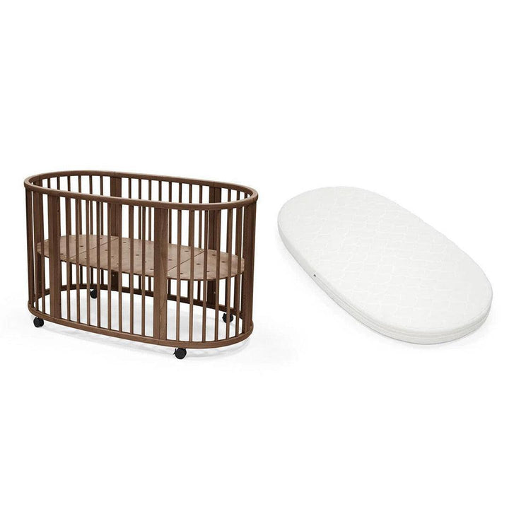 Stokke Sleepi V3 Bed - Warm Brown-Cot Beds-With Mattress- | Natural Baby Shower