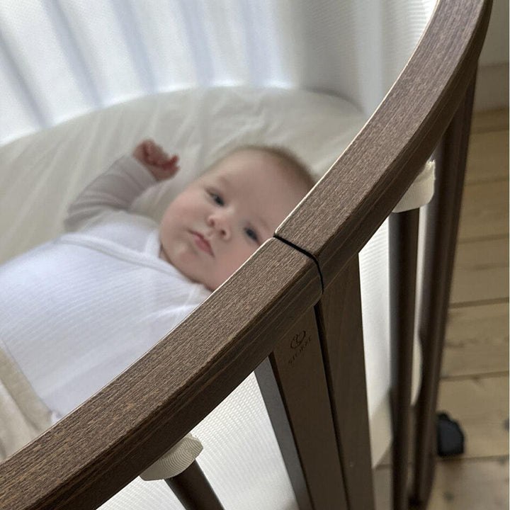 Stokke Sleepi V3 Mini Crib - Warm Brown-Cot Beds-Warm Brown-Crib | Natural Baby Shower