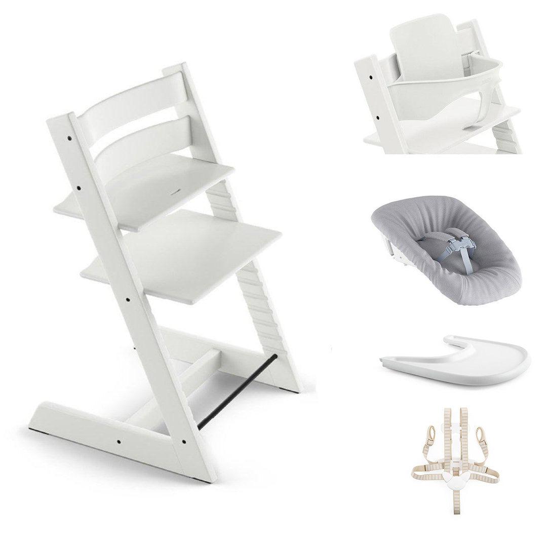 Stokke Tripp Trapp Highchair Ultimate Bundle - White - 2024-Highchairs-White- | Natural Baby Shower