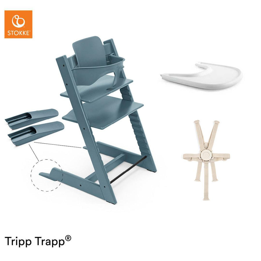 Stokke Tripp Trapp Accessories Bundle - Fjord Blue - 2024-Highchairs-Fjord Blue- | Natural Baby Shower