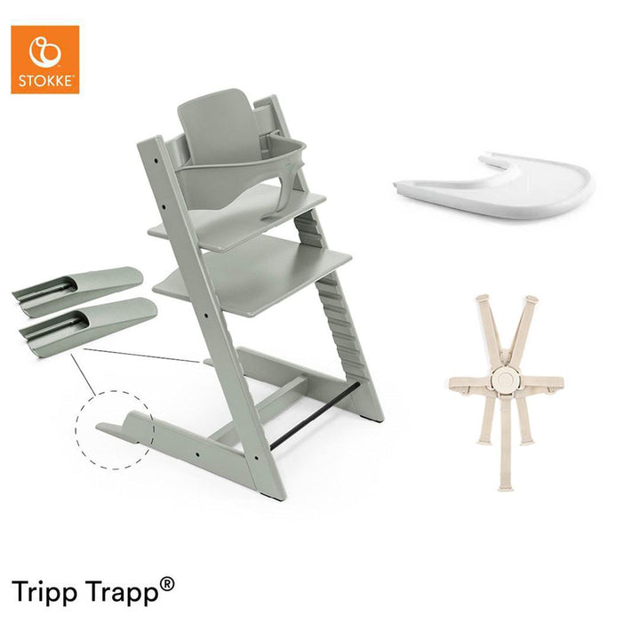 Stokke Tripp Trapp Accessories Bundle - Glacier Green - 2024-Highchairs-Glacier Green- | Natural Baby Shower