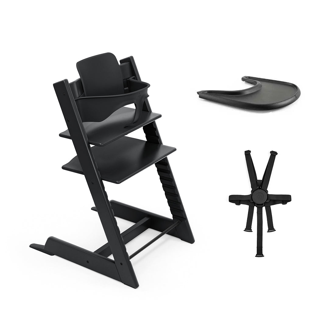 Stokke Tripp Trapp Accessories Bundle-Highchairs-Black- | Natural Baby Shower