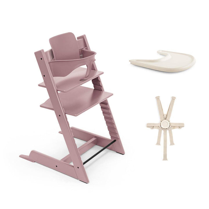 Stokke Tripp Trapp Accessories Bundle-Highchairs-Heather Mauve- | Natural Baby Shower