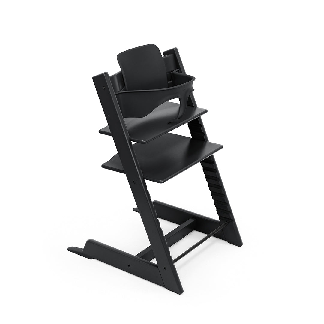 Stokke Tripp Trapp Highchair - Black-Highchairs-With Baby Set- | Natural Baby Shower