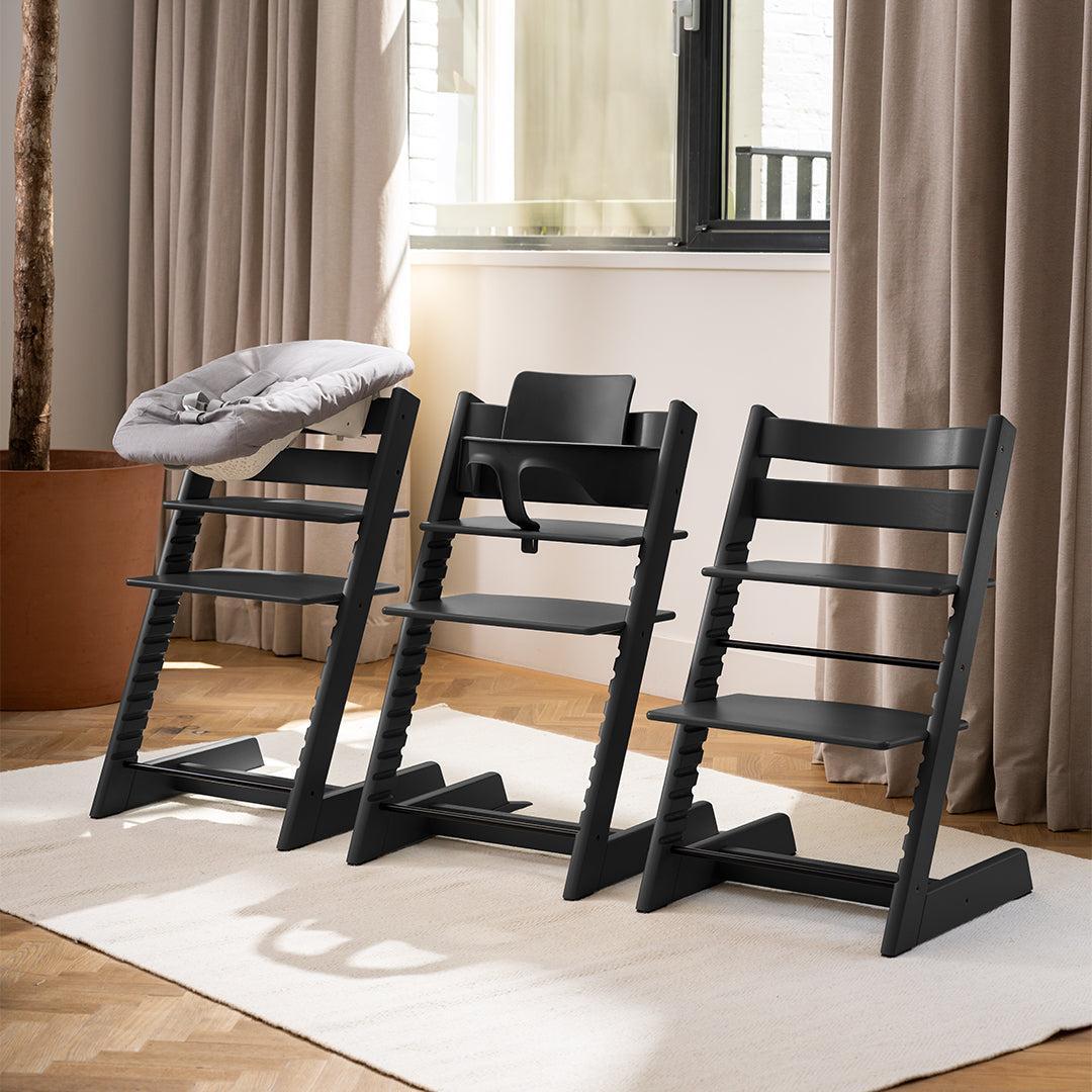 Stokke Tripp Trapp Highchair - Black-Highchairs-No Baby Set- | Natural Baby Shower