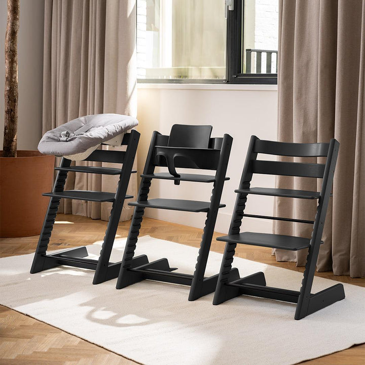Stokke Tripp Trapp Highchair - Black-Highchairs-No Baby Set- | Natural Baby Shower