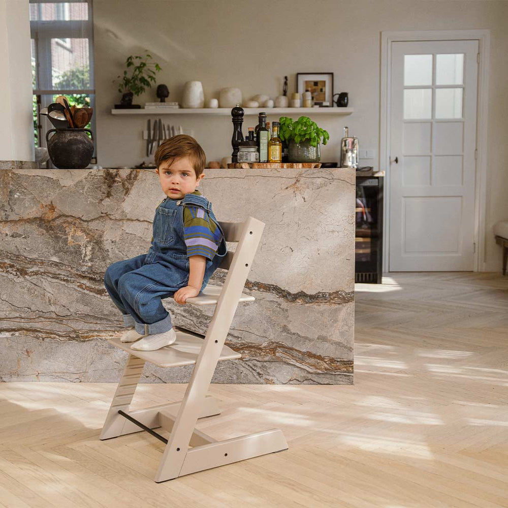 Stokke Tripp Trapp Highchair - Cashmere Grey-Highchairs-No Baby Set- | Natural Baby Shower