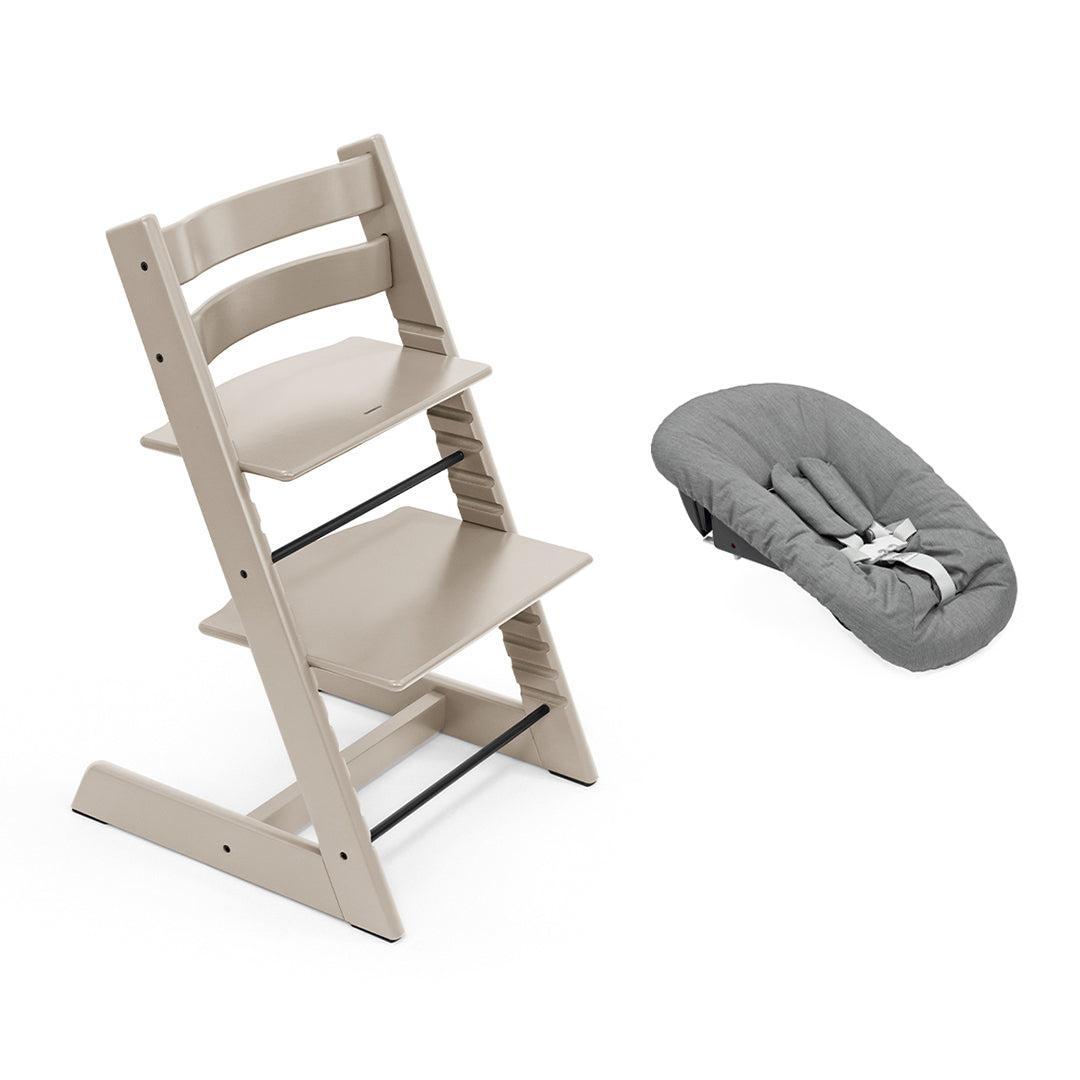 Stokke Tripp Trapp Highchair + Newborn Set-Highchairs-Cashmere Grey-Anthracite | Natural Baby Shower