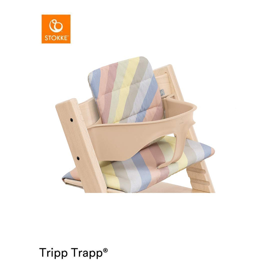 Stokke Tripp Trapp Cushion - Pastel Stripes-Highchair Accessories-Pastel Stripes- | Natural Baby Shower