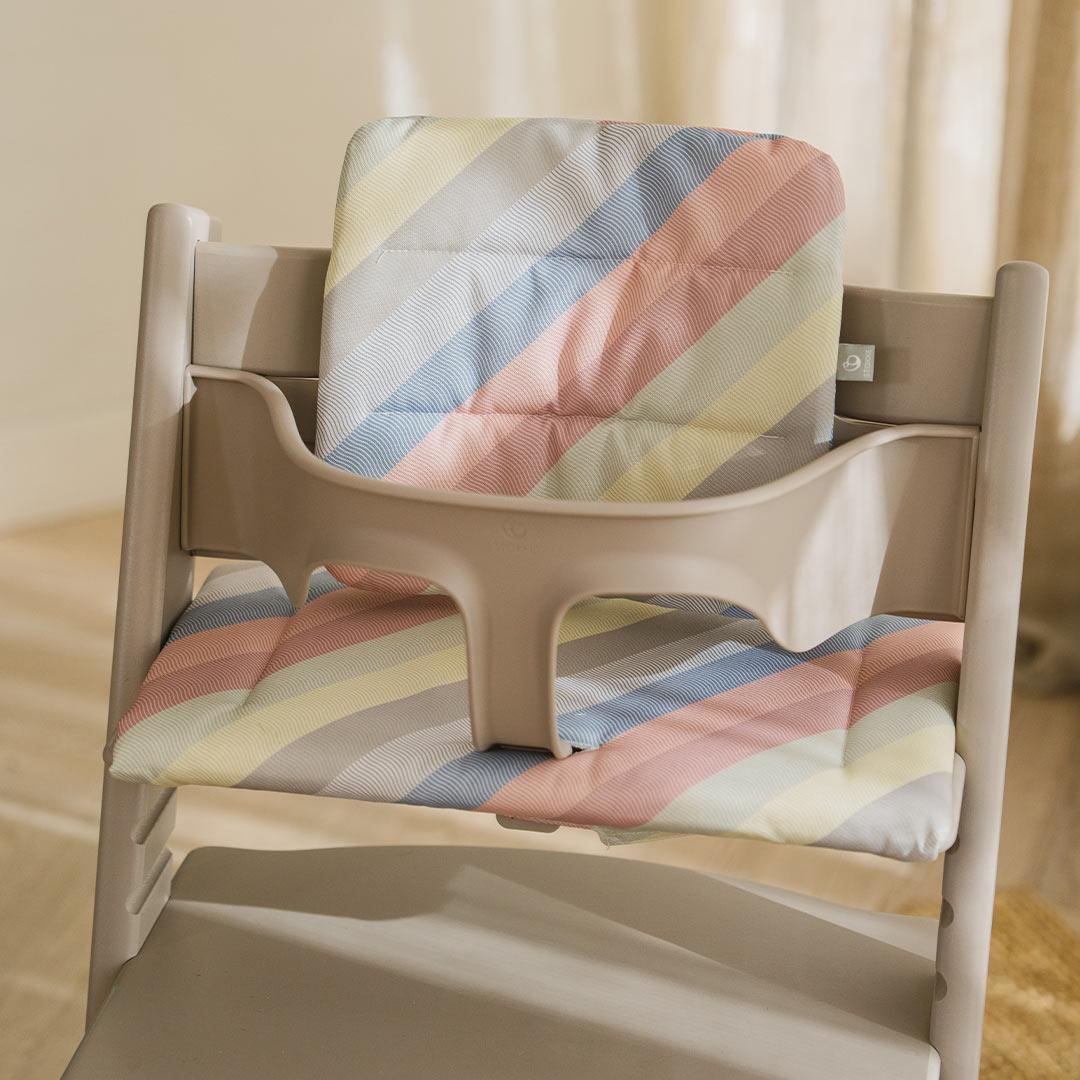 Stokke Tripp Trapp Cushion - Pastel Stripes-Highchair Accessories-Pastel Stripes- | Natural Baby Shower