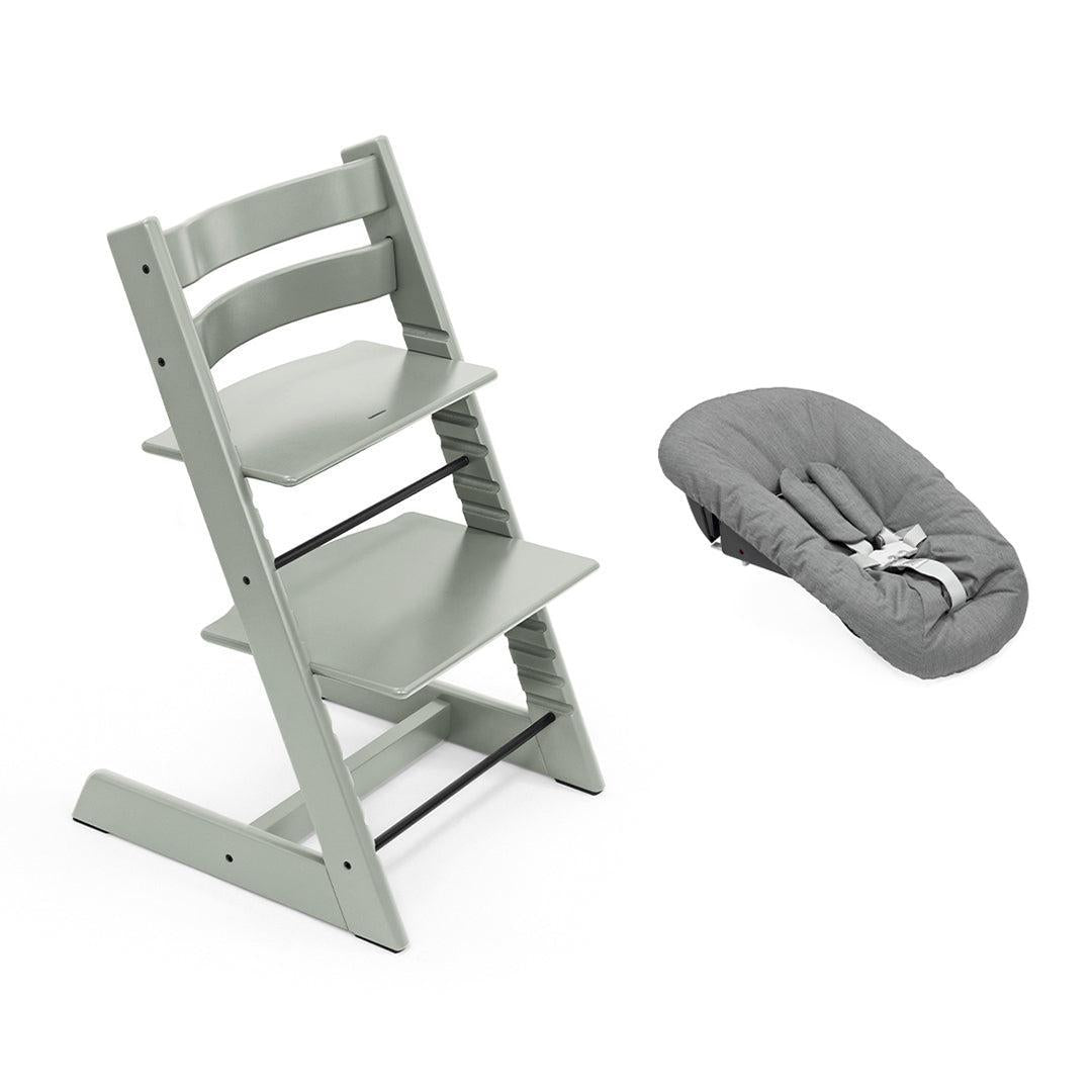Stokke Tripp Trapp Highchair + Newborn Set-Highchairs-Glacier Green-Anthracite | Natural Baby Shower