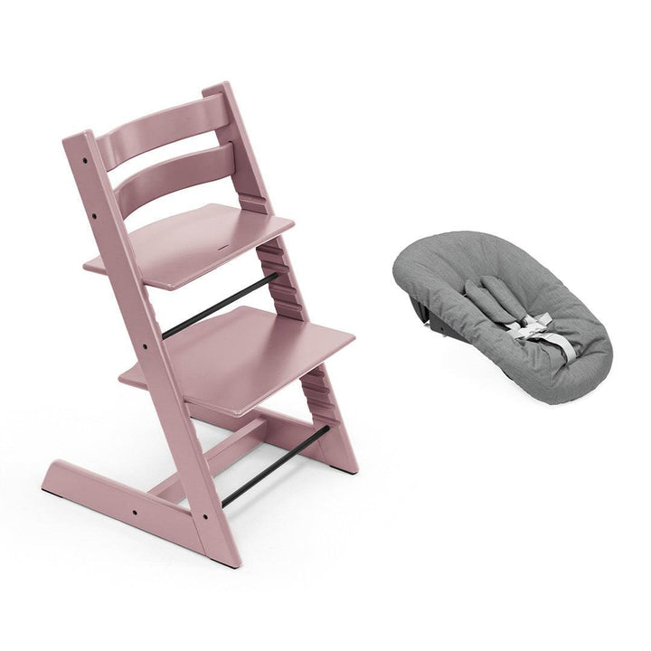 Stokke Tripp Trapp Highchair + Newborn Set-Highchairs-Heather Mauve-Anthracite | Natural Baby Shower
