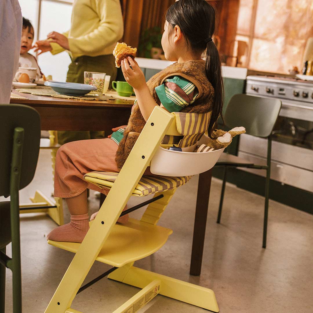 Stokke Tripp Trapp Highchair - Lemon Yellow-Highchairs-Lemon Yellow-Without Baby Set | Natural Baby Shower